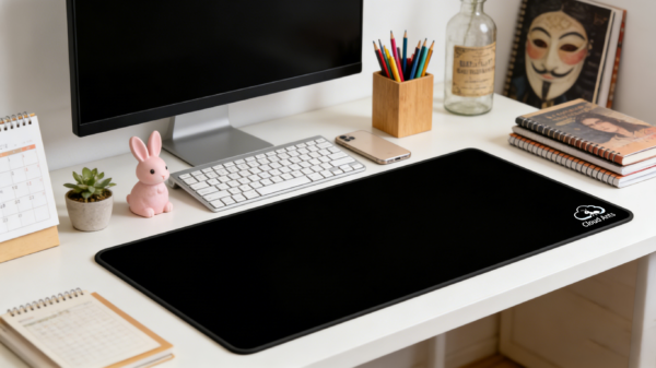 "CA-DM06 Cloud Ants Waterproof cloth mouse pad black"