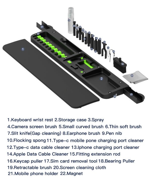 Cleaning Kit +Keyboard holder