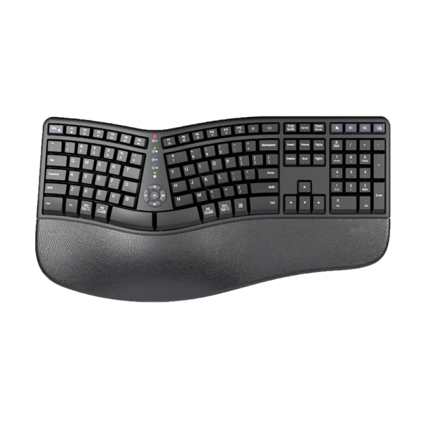 Multi Device Dual-Mode Wireless Ergonomic Keyboard