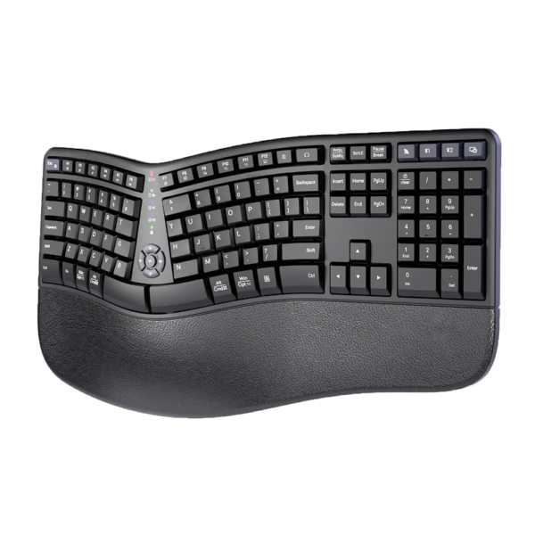 Multi Device Dual-Mode Wireless Ergonomic Keyboard