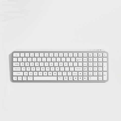 OEM Ultra Slim 105 Keys Full Size Multimedia Keyboard 2.4G+BT5.0