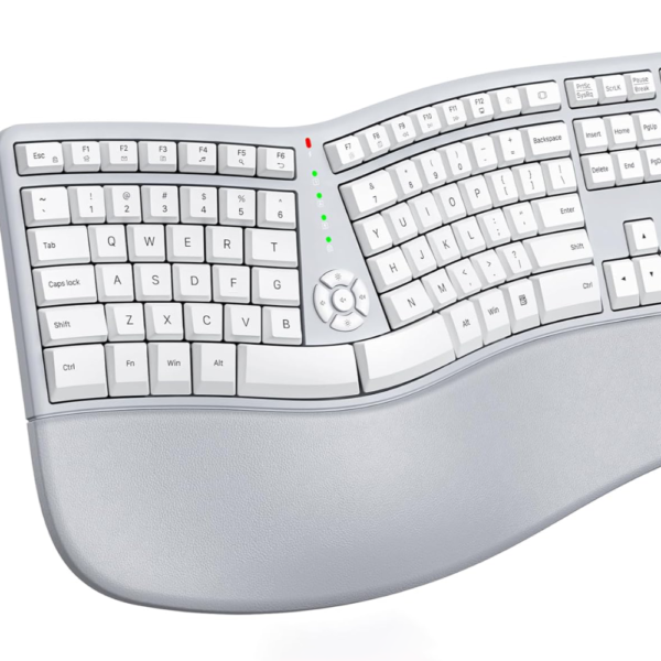 Purple Wireless Dual-mode Ergonomic Keyboard