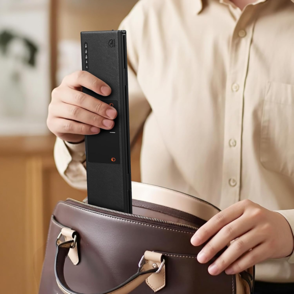 Clound Ants Foldable Bluetooth Keyboard with Touchpad, Tri-Folding Compact Box Portable Keyboard, Rechargeable Wireless Travel Keyboards with Trackpad for iPad Smartphone Laptop PC Windows iOS Mac Android