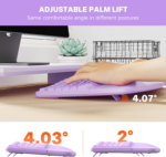 clound ants Ergonomic Wireless Keyboard and Mouse, Curved Keyboard with Vertical Mouse, Split Ergo Keyboard with Wrist Rest, Natural Typing Rechargeable Full...