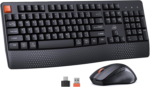 Clound Ants New Wireless Keyboard and Mouse, Computer Keyboard Mouse Combo, 3 DPI Adjustable Mouse Full-Sized Cordless Keyboard, for PC/Computer/Laptop/Windows/Mac, Black New 2025