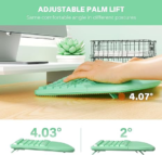 clound ants Ergonomic Keyboard and Mouse, Ergo Wireless Keyboard with Vertical Mouse, Split Curved Keyboard with Wrist Rest, Full Size Natural Typing, Windows/Mac/Computer/Laptop, Green