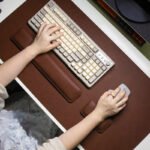 Mouse pad + keyboard hand rest + mouse wrist rest