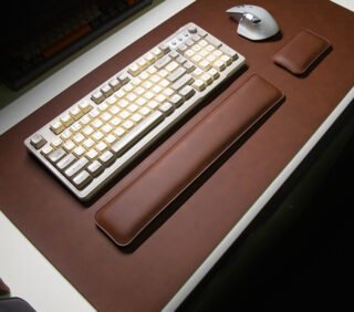 Mouse pad + keyboard hand rest + mouse wrist rest