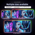 RGB illuminated gaming mouse pad