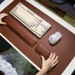 Mouse pad + keyboard hand rest + mouse wrist rest
