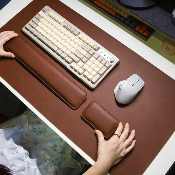 Mouse pad + keyboard hand rest + mouse wrist rest