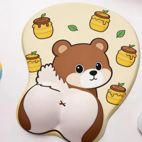 Support the mouse pad with your wrist