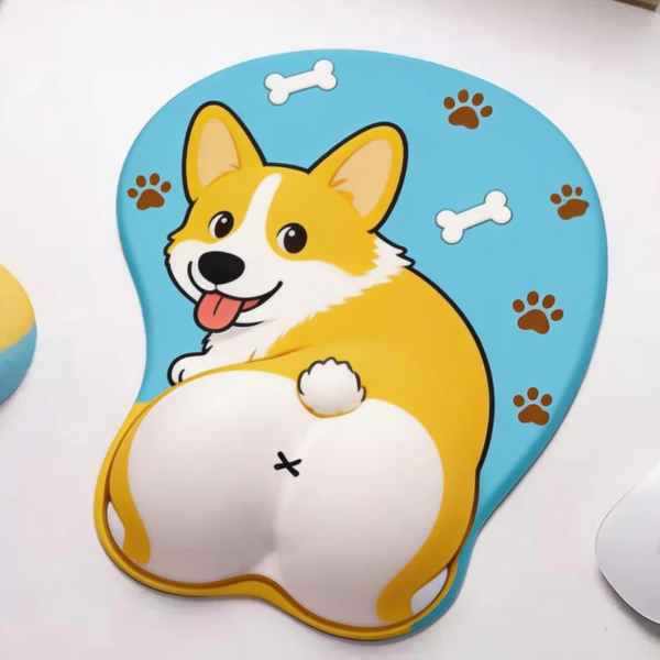 Support the mouse pad with your wrist