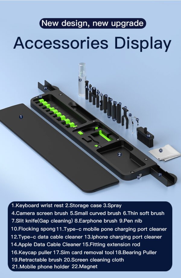 Cleaning Kit +Keyboard holder
