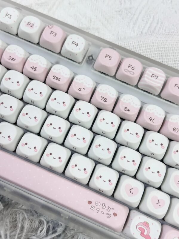 Clound Ants Strawberry Meow Meow keycap