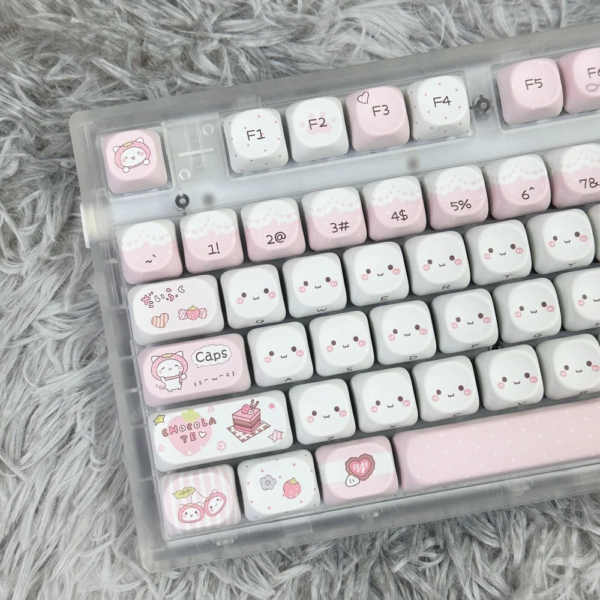 Clound Ants Strawberry Meow Meow keycap
