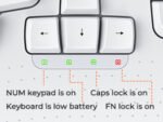 cloud ants  New Ergonomic Keyboard and Mouse Wireless Combo, Wave Keys Natural Typing, 2.4G Wireless Keyboard with Wrist Rest, 4 Adjustable DPI Optical Mouse, Computer/Laptop/Windows/Mac, White