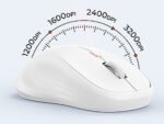 cloud ants  New Ergonomic Keyboard and Mouse Wireless Combo, Wave Keys Natural Typing, 2.4G Wireless Keyboard with Wrist Rest, 4 Adjustable DPI Optical Mouse, Computer/Laptop/Windows/Mac, White