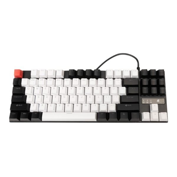 MK-87 Mechanical RGB Backlit Wired Gaming Keyboard - Black